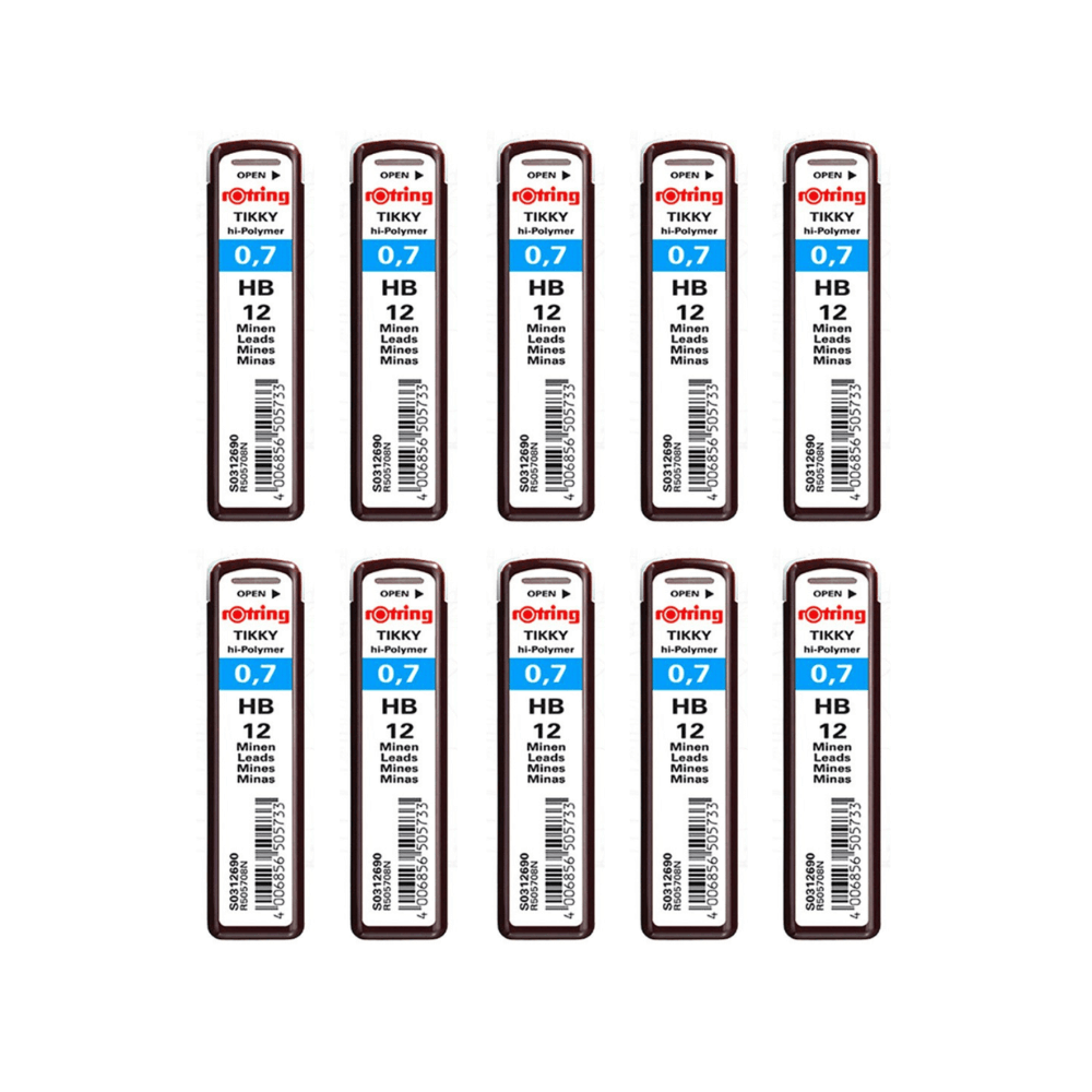 ไส้ดินสอกด 2B rotring ขนาด 0.7มม. 10 กล่อง